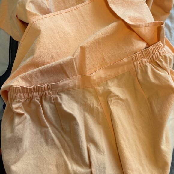 Alfred Dunner Orange Summer Shirt & Pant Set Top Capris Plus Size 14 - Picture 9 of 10